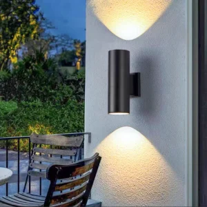 Nordic Outdoor Garden Up Down Led Wall Light Ip65 Waterproof Warm White Sconce Lights for Step Stair House Facade Lighting