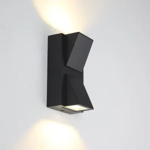 Nordic Square Waterproof LED Outdoor Garden Wall Sconce, Aluminum Alloy, Tempered Glass