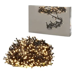 Nordstern LED Cluster String Lights Warm White 2700K 800 LEDs Christmas Tree Decoration Lighting Indoor Outdoor Plug 16m IP44