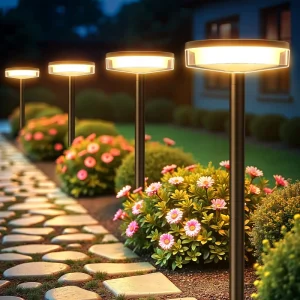 ODM IP65 Solar Pathway Lights Outdoor Waterproof 2 Pack LED Garden Street Lights Home Patio Yard Decoration