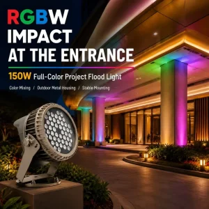 OEM 100w LED Flood Light Custom Beam Angle Logo & Packaging IP66 Waterproof Outdoor Project Lighting