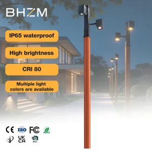 OEM Double Head Park Walking Path Outdoor Road Light IP65 Waterproof AC Power Supply 100-265V Aluminum 60W LED Street Lamp