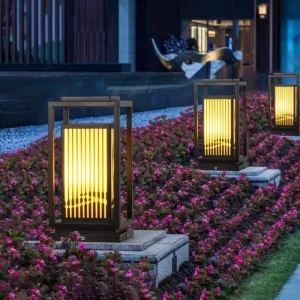 OEM Landscape LED Lawn Lights IP65 Waterproof Battery Operated Iron Outdoor 10W 180 Beam Angle Yard Community Garden Villa Light