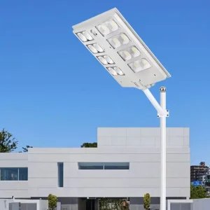 OEM ODM 400W 500W 600W IP65 Solar LED Street Light for Road with Pole All-in-One Integrated 120 Beam Angle