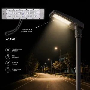 OEM ODM 64 in 1 LED Street Light Module with Waterproof Circular Connector Oval Slot Mount for Flood Street Light