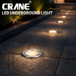 OEM ODM Custom Power Beam Angle IP67 Anti Glare Round Stainless Steel Recessed Walkway Lawn LED Inground Underground Light