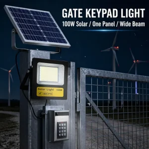 OEM/ODM Rechargeable Solar LED Floodlight with ABS Glass Body Long Working Time IP66 Rated 120 Beam Angle 170lm/w for Garden Use