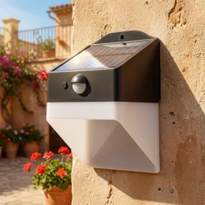 OEM Patent Panda 2W Solar Security Flood Wall Light Anti UV Fireproof PIR Motion Sensor Waterproof Outdoor Garden Square