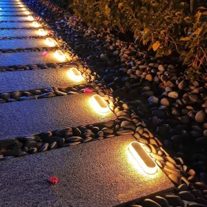 OEM Quality IP68 Waterproof Solar Step Lights LED Stair Lights Auto ON OFF Landscape Outdoor Deck Lights Path Doorway Garage