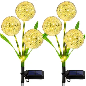OEM Solar Dandelion Light LED Garden Stake Decor Patio Lawn Yard Outdoor Waterproof Solar Landscape Lighting Solar Flower Lights