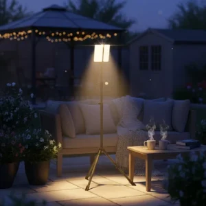 OEM Solar LED Garden Light Portable Outdoor Lighting with Dual Charging