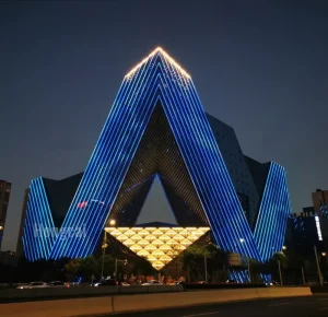 OEM&ODM Custom Building Facade Lighting Lamp Solution Professional Outdoor Architectural LED Facade Building Lighting Project
