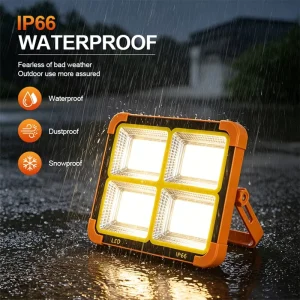 OEM&ODM Original Factory Direct Sale 200W Output Power 2835 LED Beads 3000K/6000K CCT Solar Hand-held Flood Light