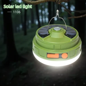 OTHC 1106 Solar LED Light for Outdoor Factory Direct OEM ODM Portable Rechargeable Battery Power Bank Waterproof Camping Light