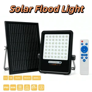 OUTLUX TE025 200W Factory Supply Solar Flood Light Patent IP65 ABS Housing Outdoor Led Flood Light Solar for Garden and Stadium