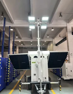 Off Grid Solar System High-efficiency Photovoltaic Solar Power LED Lighting Trailer Portable Solar Lights Tower
