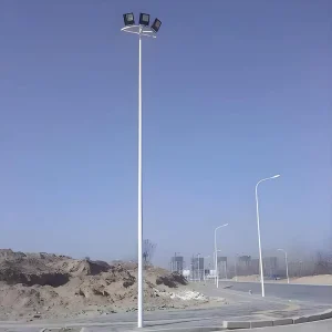 Outdoor 12m 15m 20m 25m 30m High Mast Pole with 500W 700W LED Lighting