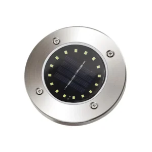 Outdoor 16LED Round Solar Garden Street Lawn Underground Light with Steel Box