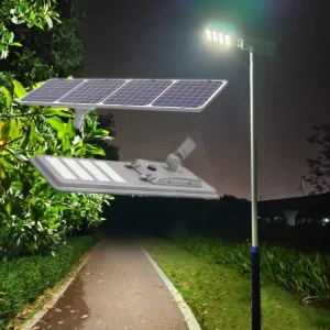Outdoor 200W-1000W Square Rectangle Gray All-in-One Integrated Solar LED Street Light for Residential Courtyards and Communities