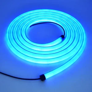 Outdoor 360° LED Neon Tube Flexible Full Body Emission Sleek Black Silicone IP66 Waterproof Soft Light for Modern Decorative