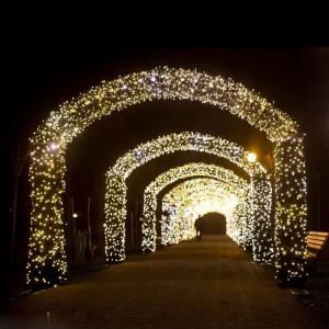 Outdoor 3D Light Decoration Large Arch Lights Decor Park LED Lights Outdoor Decor