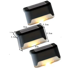 Outdoor ABS LED Solar Power Stair Step Fence Lamp Solar Led Garden Wall Lights