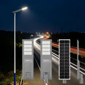 Outdoor All-in-One Solar Street Lights Compatible With Motion Sensors And Remote Controls For Urban Street Lighting