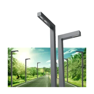 Outdoor Aluminum Alloy Solar LED Street Light Anti Corrosion Rustproof IP66 Waterproof for Park Community Garden Street Road