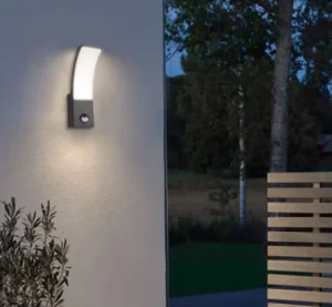 Outdoor Aluminum Die-Cast LED Wall and Lawn Lamps with Sensor, 220V