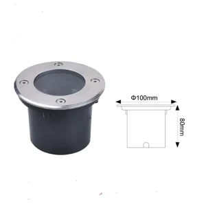 Outdoor Aluminum IP65 3W LED Ground Light Housing Cover Garden Ground Light Accessories