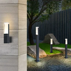 Outdoor Aluminum Lighting Pole Lights 80cm 10w Waterproof Anti rust Garden Park Aisle Decorative Lawn Lamps