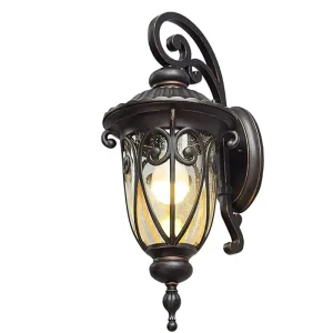 Outdoor Aluminum Matte Black Vintage LED Wall Lamp IP65 Waterproof for Patio Home Porch