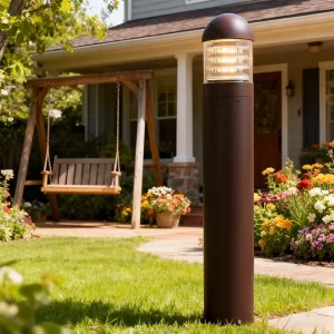 Outdoor Aluminum Pathway Garden Path Light Waterproof Courtyard Villa Landscape Lawn Bollard Lights
