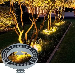 Outdoor Aluminum Spot Lighting for Garden LED Lamp Spike Landscape Tree Hug Light IP65 Electric Bollard Spotlight Ring