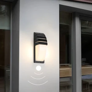 Outdoor Aluminum Wall-Mounted Lamp Waterproof Human Body Induction LED 220V Light Garden Balcony Terrace