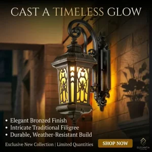 Outdoor Aluminum Waterproof Wall Lamp LED for Courtyard Entrance Garden Villa Terrace Pillar Retro Balcony Exterior Lighting