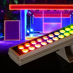 Outdoor Architectural Building Facade Lighting LED Wall Washer IP66 Waterproof DMX512 RGB LED Linear Wall Washer Light