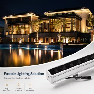 Outdoor Architectural Facade Lighting IP66 Waterproof LED Wall Washer Linear Light For Building Exterior Project