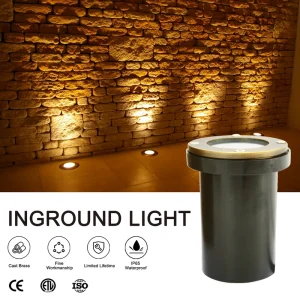 Outdoor Brass Landscape Under Ground Well Light RGL-8800