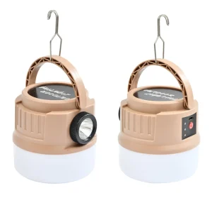 Outdoor Camping Lantern Rechargeable LED Lamp with Hook