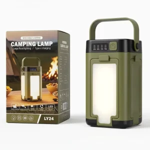 Outdoor Camping Light USB Type C Charging COB LED IP65 Waterproof 5000K Daylight Livestream Tent Stackable Portable Work 2 Year