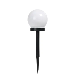 Outdoor Classic European Style Solar Plastic Waterproof LED Garden Light Antique Street Light Ball Light 6000K Daylight IP44