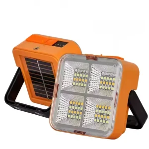 Outdoor Cordless Portable Emergency Work Light 4 Modes LED Solar USB Charging Camping Fishing Flood Lamp