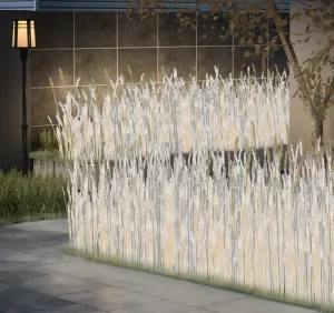 Outdoor Crystal Wheat Light IP65 Waterproof 100cm Garden Lamp Battery Powered for Villa Garden and Outdoor Decorative Lighting