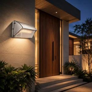 Outdoor Cylinder Wall Light LED Wall Lamp Sconce Waterproof IP65 Solar Motion Sensor Dimmable 5-Year Warranty Garden Porch Villa