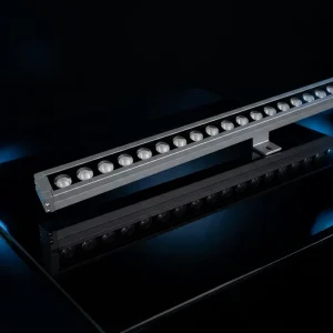 Outdoor DC24V IP65 24W RGBW LED Linear Wall Washer with Aluminum Body and Tempered Glass