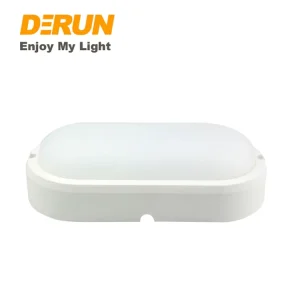 Outdoor Damp Proof 8W 12W 18W 24W Oval Bulkhead Waterproof Surface Mounted LED Wall Flush Mounted Ceiling Light DPL OVAL