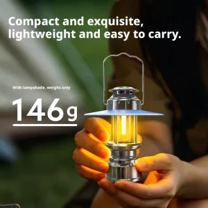 Outdoor Decor Ambient Camping Lamp Portable Warm Light for Camping Gathering Backyard