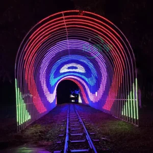 Outdoor Decoration Christmas Time Tunnel Arch Motif Light