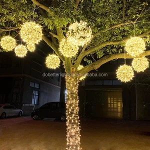 Outdoor Decoration Tree LED 20cm 30cm 40CM Waterproof Lamp Hanging Tree Fairy Lights for Garland Garden Christmas